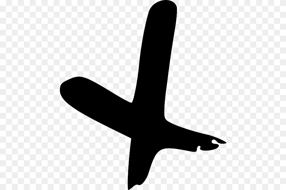 Unchristian Sure But Is It Wrong Hand Drawn X, Aircraft, Airliner, Airplane, Transportation Png