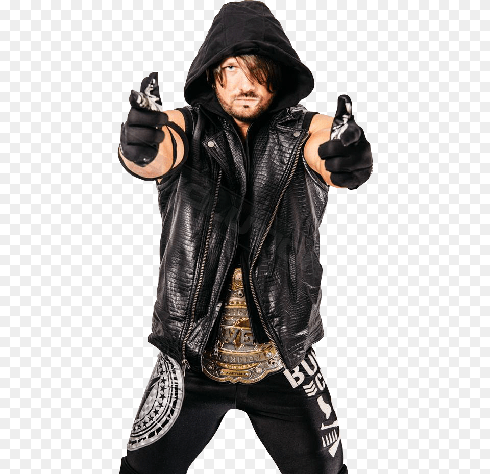 Uncle Allen Stole My Heart Smyth39s Toys Wwe Summerslam Aj Styles Iwgp Champion, Clothing, Coat, Jacket, Weapon Free Png