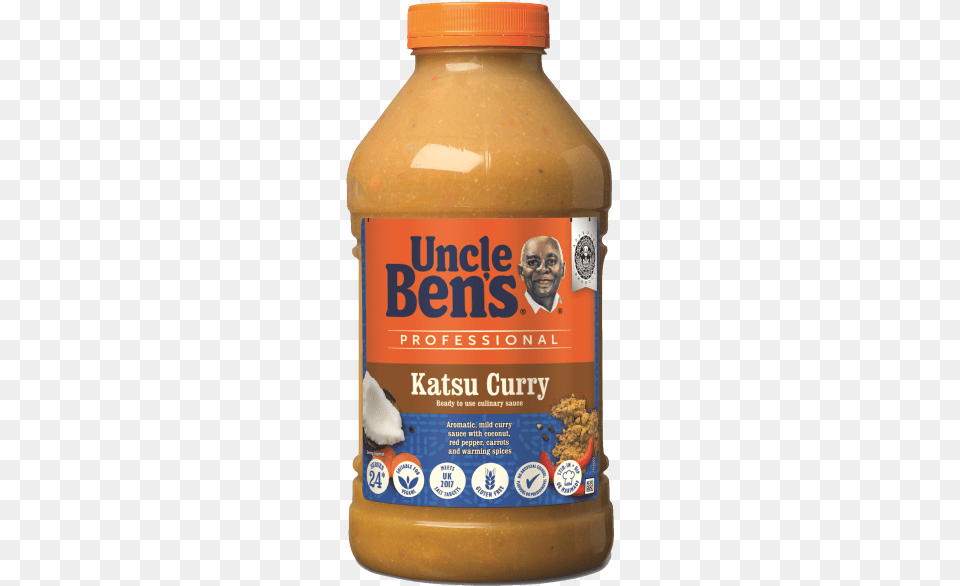 Uncle Ben S Professional Katsu Curry Sauce Uncle Bens Rotes Curry, Food, Adult, Male, Man Free Transparent Png