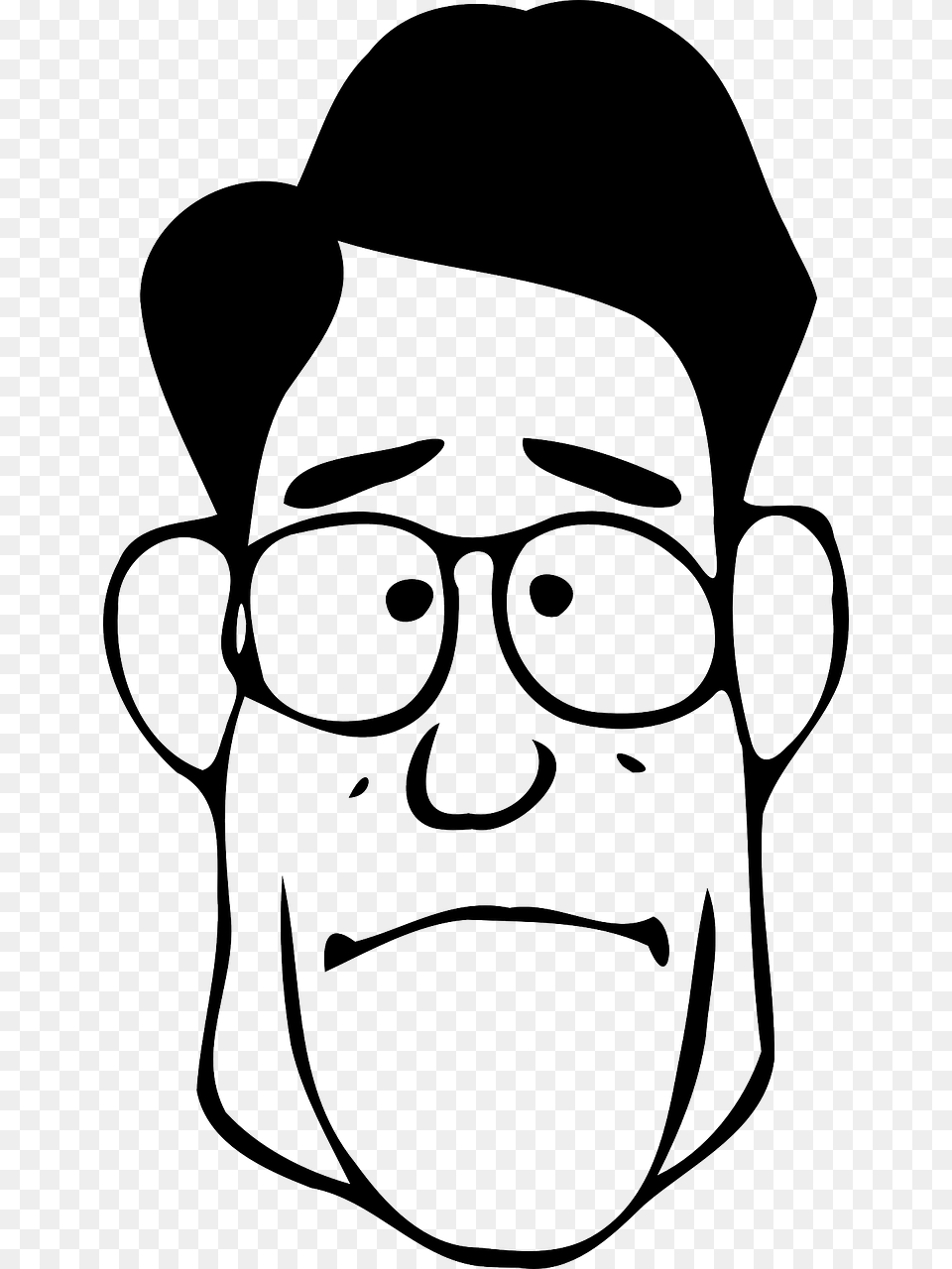 Uncle Clipart Black And White, Accessories, Glasses, Clothing, Hat Free Transparent Png