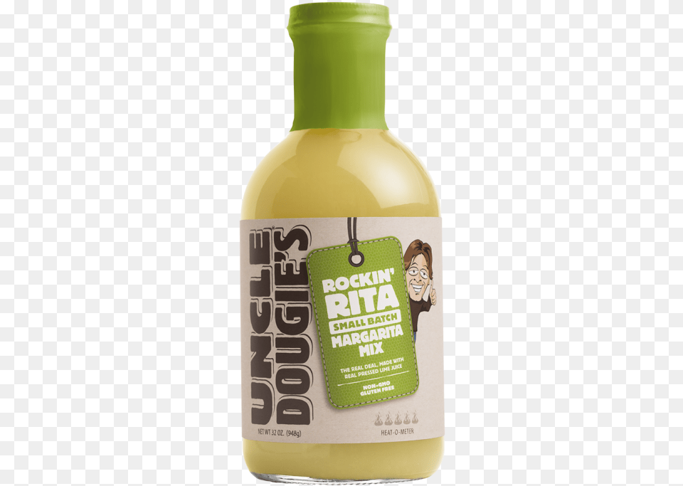 Uncle Dougie39s Rich N Spicy Small Batch Bloody Mary, Bottle, Person, Lotion, Food Png Image