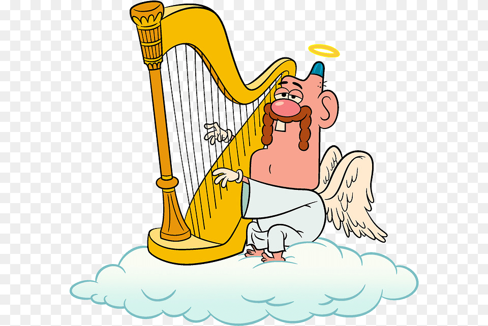 Uncle Grandpa Angel Titio Avo, Baby, Person, Musical Instrument, Harp Free Transparent Png