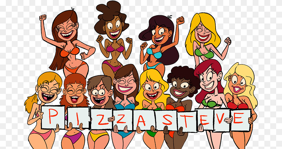 Uncle Grandpa Pizza Steve S Babes Download Uncle Grandpa Pizza Steve Girls, Book, Comics, Publication, Baby Png Image