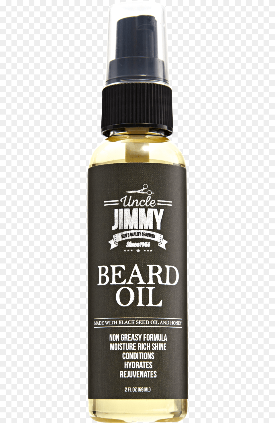Uncle Jimmy Beard Oil 2 Oz, Bottle, Cosmetics, Perfume Free Png
