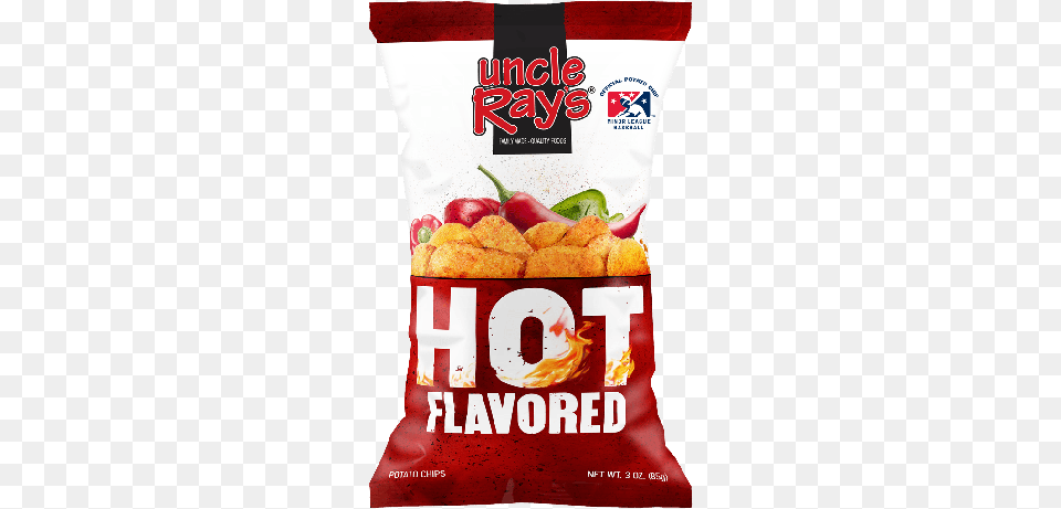 Uncle Rays Hot Flavoured Potato Chips Convenience Food, Fried Chicken, Nuggets, Ketchup Free Png Download