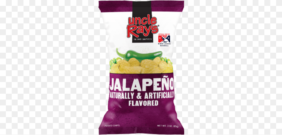 Uncle Rays Jalapeno Flavour Potato Chips Uncle Rays Sour Cream And Onion Stickered Potato Chips, Food, Ketchup, Produce Free Png