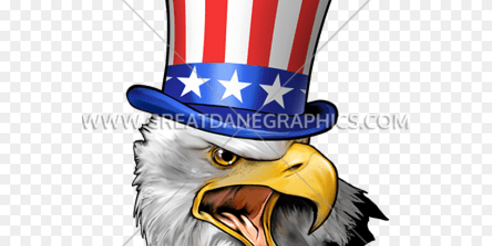 Uncle Sam Clipart Head Uncle Sam Bald Eagle, Animal, Beak, Bird, Clothing Png Image
