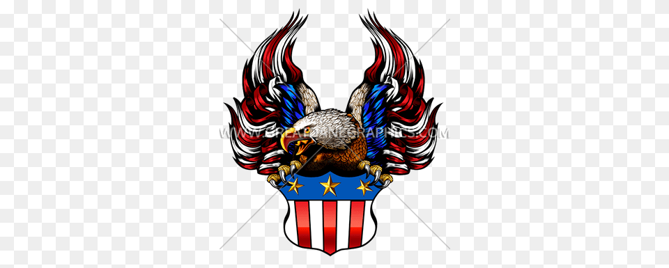 Uncle Sam Eagle Production Ready Artwork For T Shirt Printing, Emblem, Symbol, Animal, Bird Png