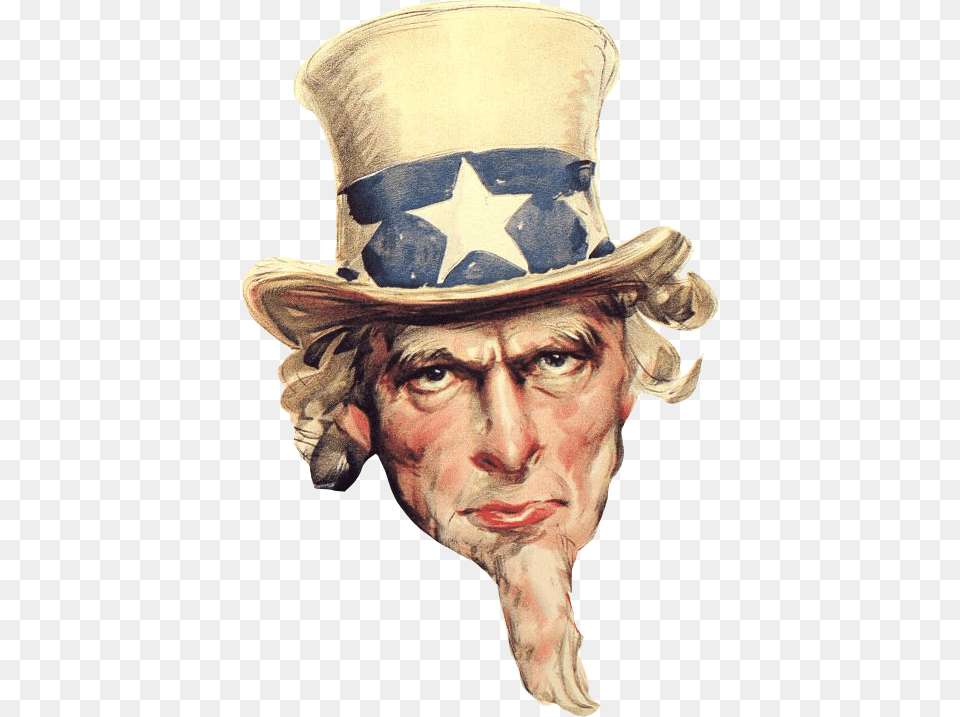 Uncle Sam Face, Portrait, Art, Clothing, Hat Free Png