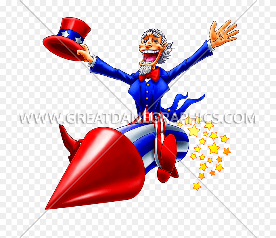 Uncle Sam Firework Production Ready Artwork For T Shirt Clip Art, Circus, Leisure Activities, Adult, Person Free Png Download
