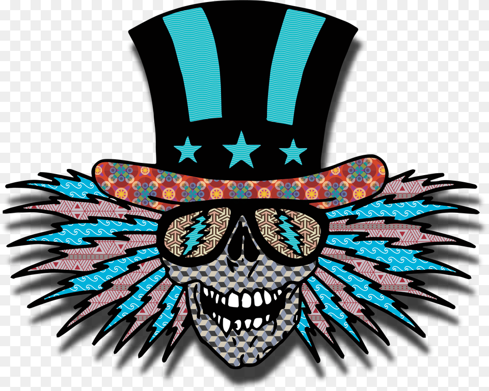 Uncle Sam Grateful Dead Decals, Emblem, Symbol, Art, Pattern Png