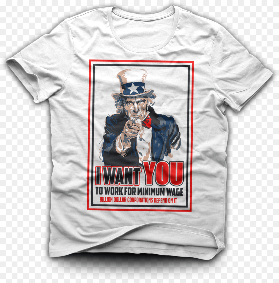 Uncle Sam I Want You, Clothing, T-shirt, Shirt, Baby Free Png Download