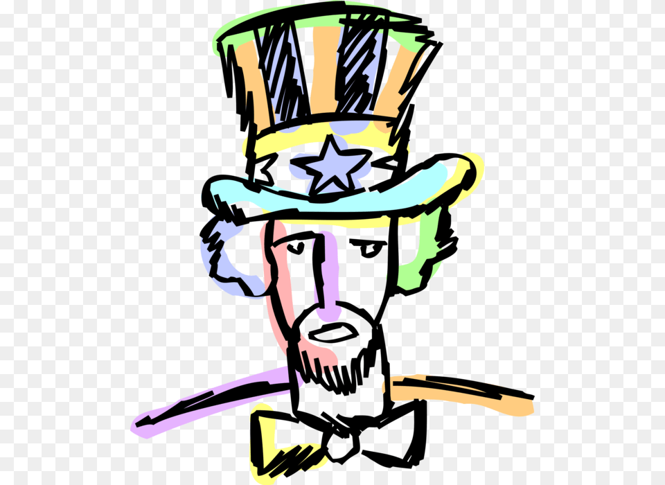 Uncle Sam Personification Of America, Smoke Pipe Free Png Download