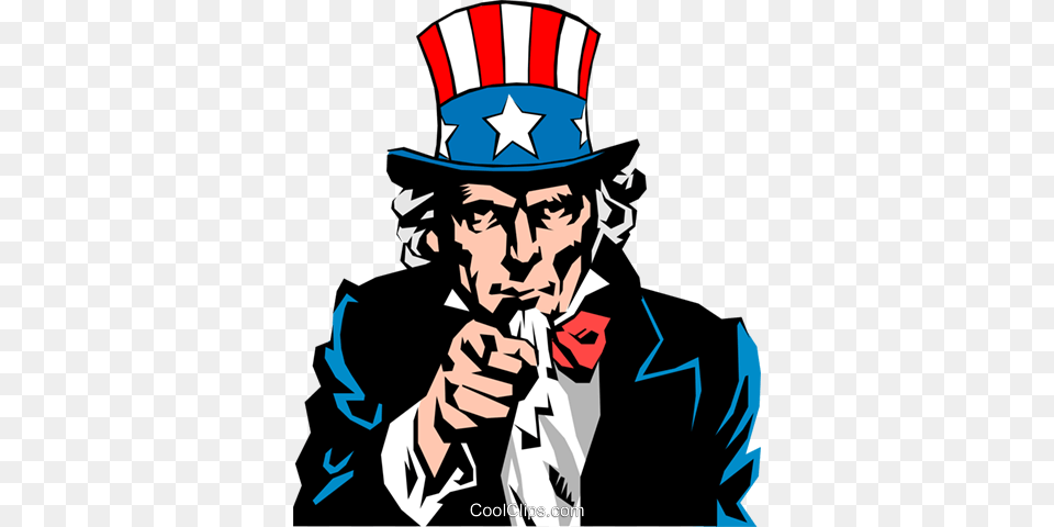 Uncle Sam Royalty Vector Clip Art Illustration, Man, Adult, Male, Person Free Png Download
