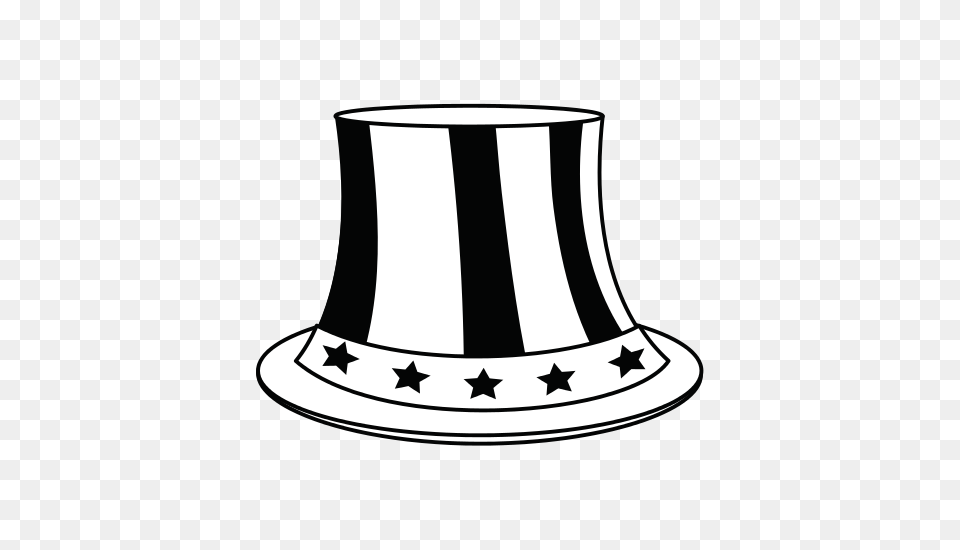 Uncle Sam Top Hat, Lamp, Stencil, Lampshade, Chandelier Free Transparent Png