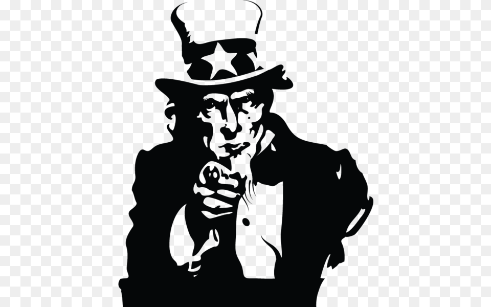 Uncle Sam Vector Uncle Sam, Clothing, Hat, Stencil, Face Free Transparent Png
