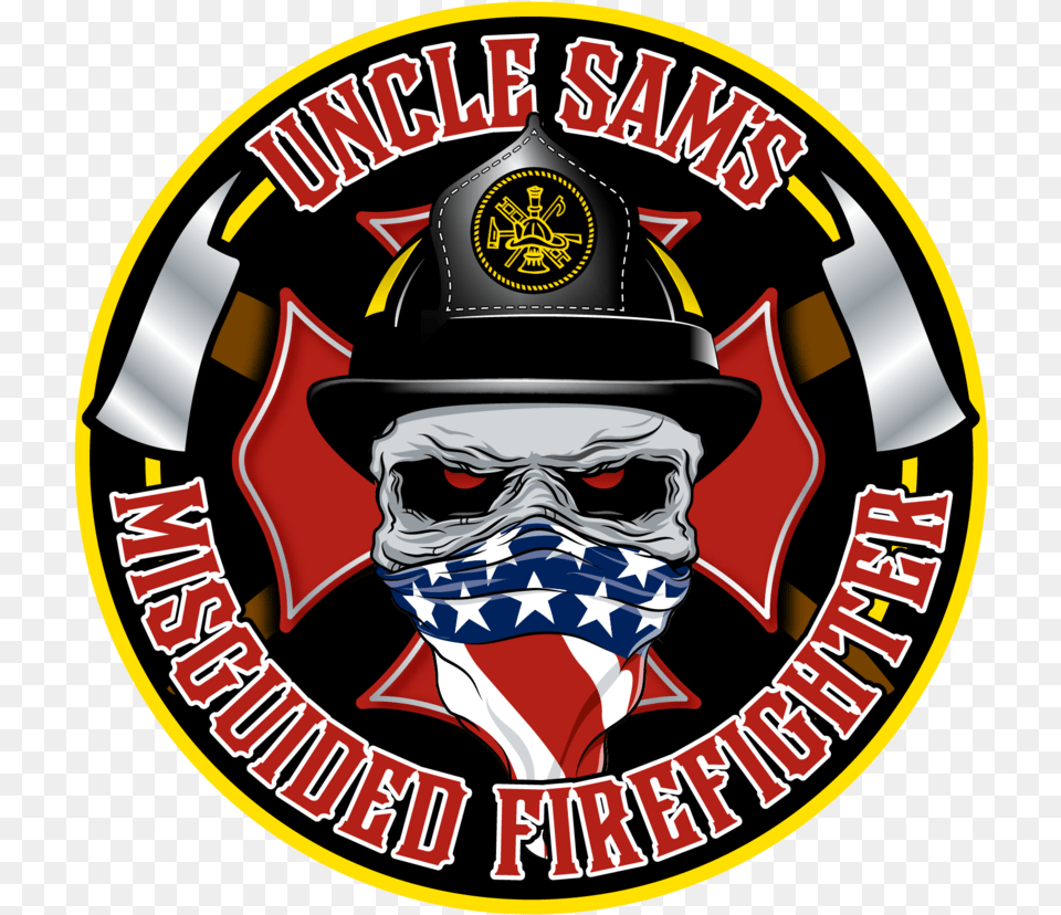 Uncle Sam39s Misguided Firefighter, Logo, Adult, Male, Man Free Transparent Png