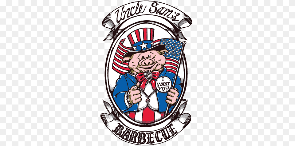 Uncle Sams Barbeque Hueytown, Badge, Logo, Symbol, Baby Png
