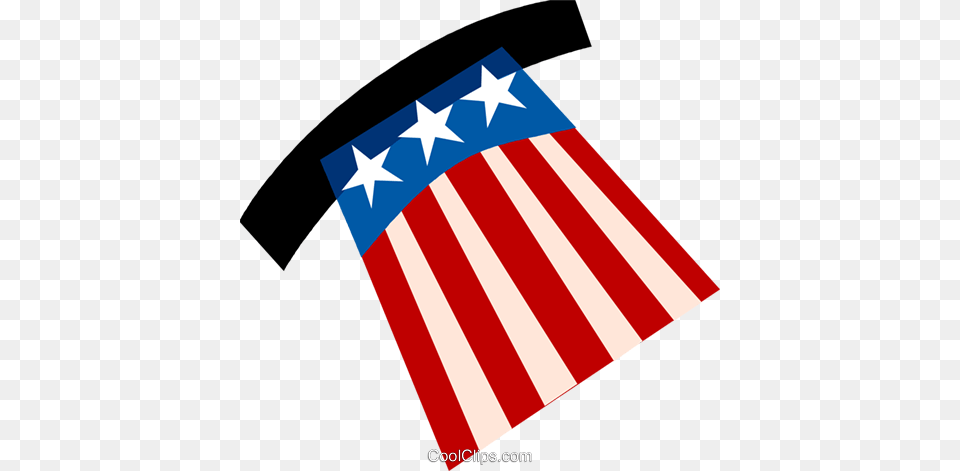 Uncle Sams Hat Royalty Vector Clip Art Illustration, American Flag, Flag Free Transparent Png