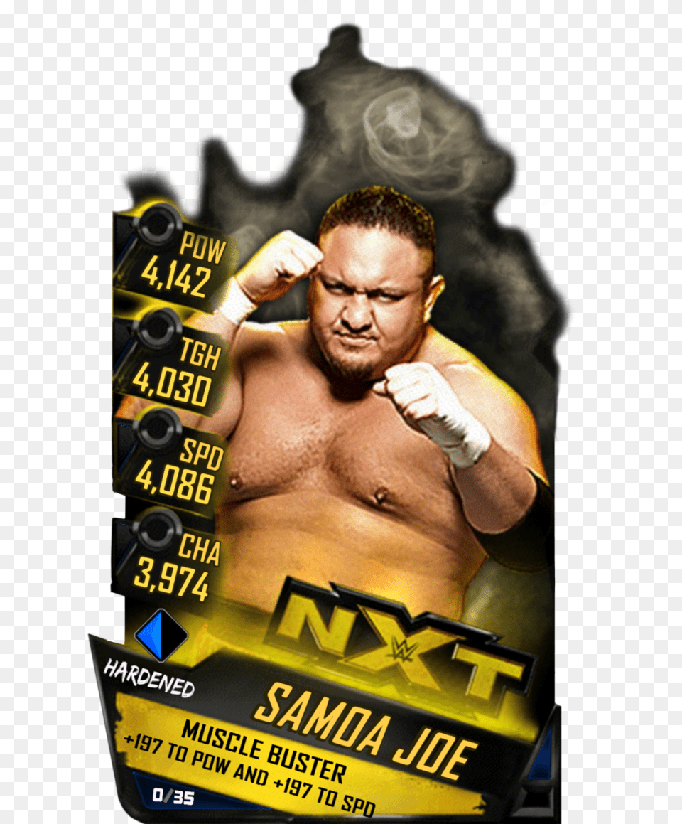 Uncommon Samoa Joe Andrade Almas Wwe Supercard, Poster, Advertisement, Person, Man Png