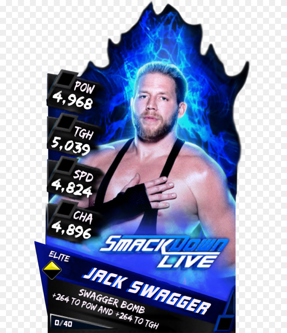 Uncommon Supercard Jackswagger Uncommon Fusion 6328 Becky Lynch Wwe Supercard, Advertisement, Poster, Adult, Male Png