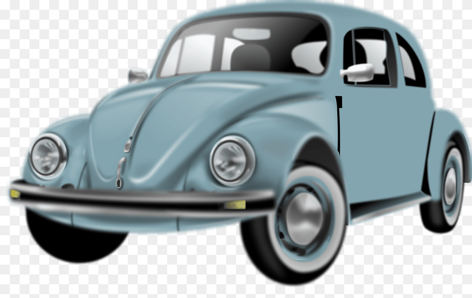 Uncomplete Realistic Car Blue Volkswagen Beetle Clipart, Sedan, Transportation, Vehicle, Machine Png