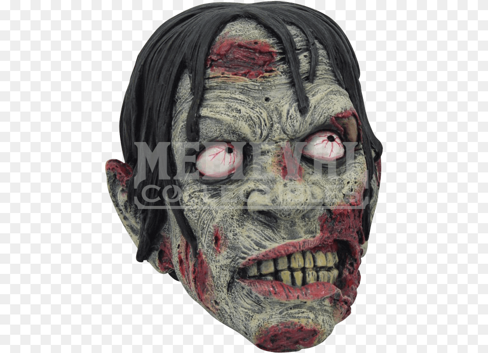 Undead Zombie Head Zombie Head, Photography, Adult, Female, Person Free Png