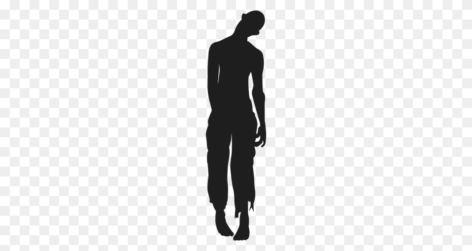 Undead Zombie Silhouette, Person, Clothing, Long Sleeve, Sleeve Free Transparent Png