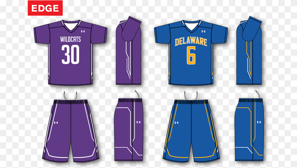 Under Armour Edge Custom Sublimated Lacrosse Uniform Illustration, Clothing, Shirt, Shorts, Jersey Png Image