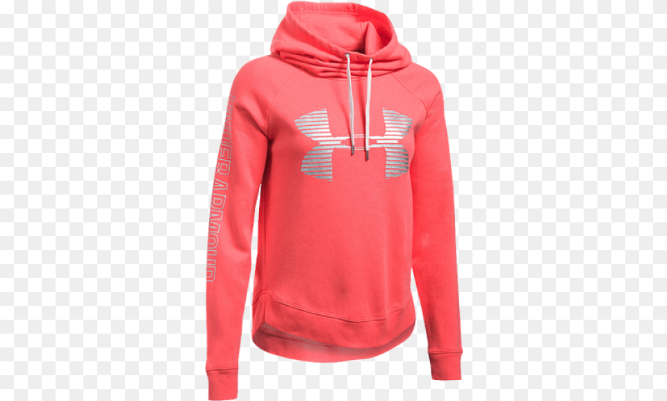 Under Armour Favorite Metallic Logo Hoodie Jacket, Clothing, Knitwear, Sweater, Sweatshirt Free Png