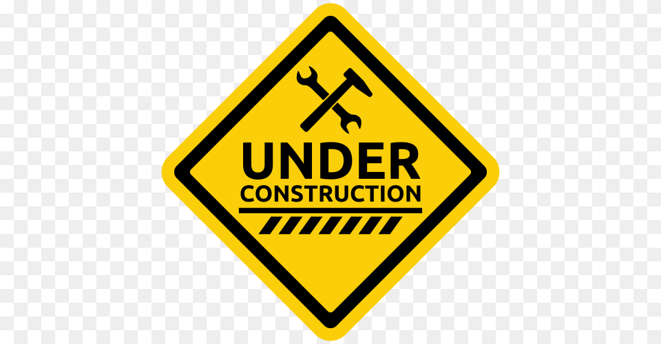 Under Construction, Sign, Symbol, Road Sign Png Image