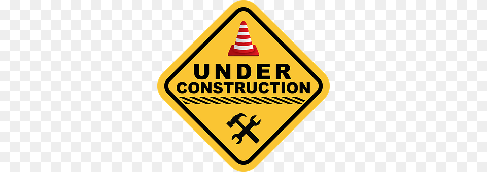 Under Construction Sign, Symbol, Road Sign Png