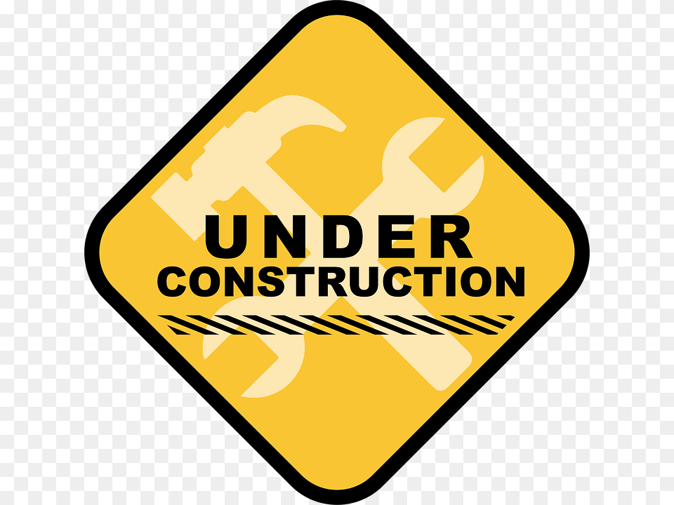 Under Construction, Sign, Symbol, Road Sign Free Png Download