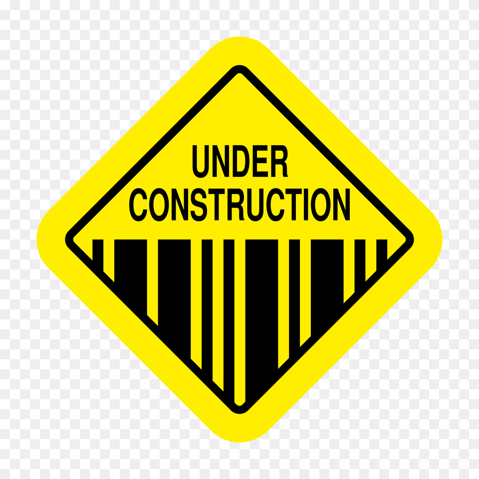 Under Construction, Sign, Symbol, Road Sign Free Png