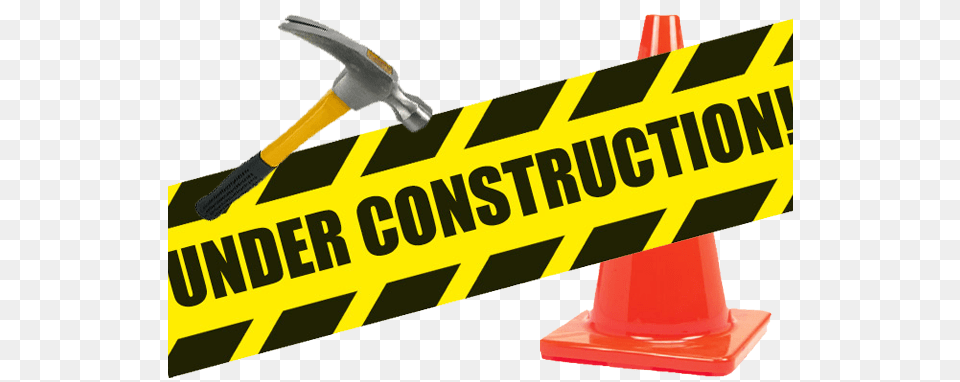 Under Construction, Fence, Device, Hammer, Tool Free Png Download