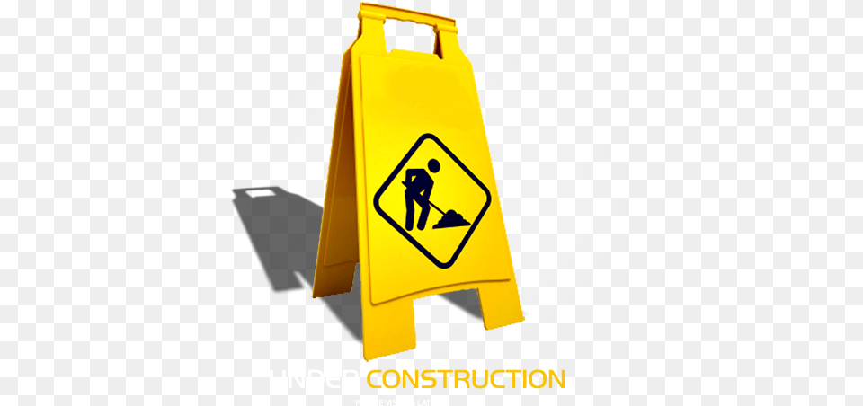 Under Construction, Fence, Sign, Symbol, Bulldozer Free Png