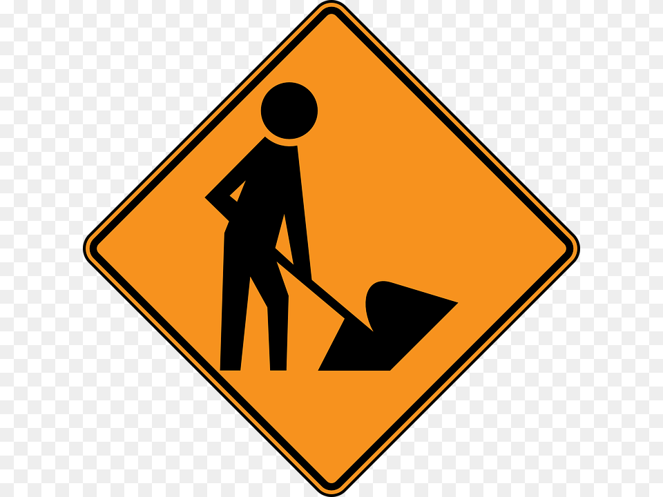 Under Construction, Sign, Symbol, Road Sign, Adult Free Transparent Png