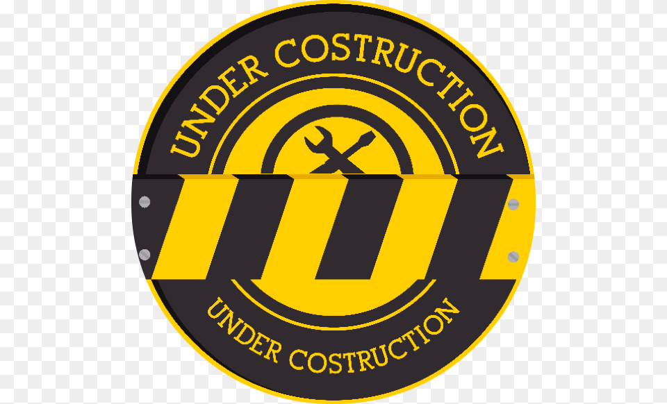 Under Construction Circle, Logo, Emblem, Symbol, Badge Free Png Download