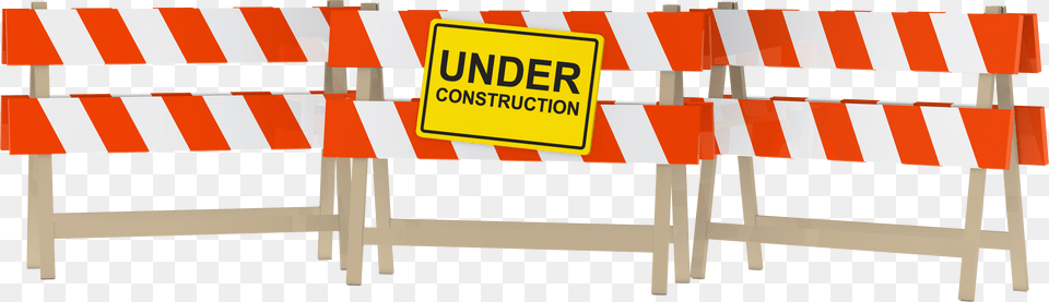 Under Construction Clip Art, Fence, Barricade Free Png