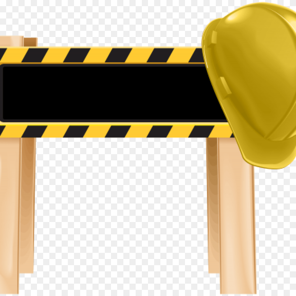 Under Construction Clipart Sign Vector Clip Art Image, Clothing, Fence, Hardhat, Helmet Free Transparent Png
