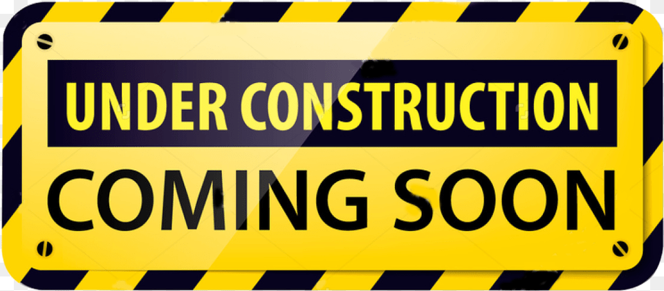 Under Construction Sign For Locator Under Construction Coming Soon, Fence, Text Png Image