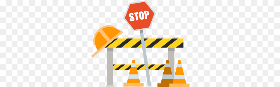 Under Construction Transparent, Fence, Sign, Symbol, Road Sign Png Image