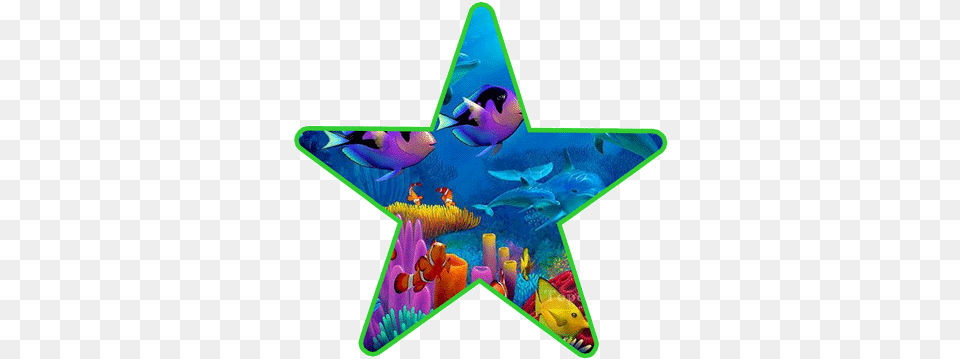 Under The Sea Animal Figure, Star Symbol, Symbol, Fish, Sea Life Free Png Download