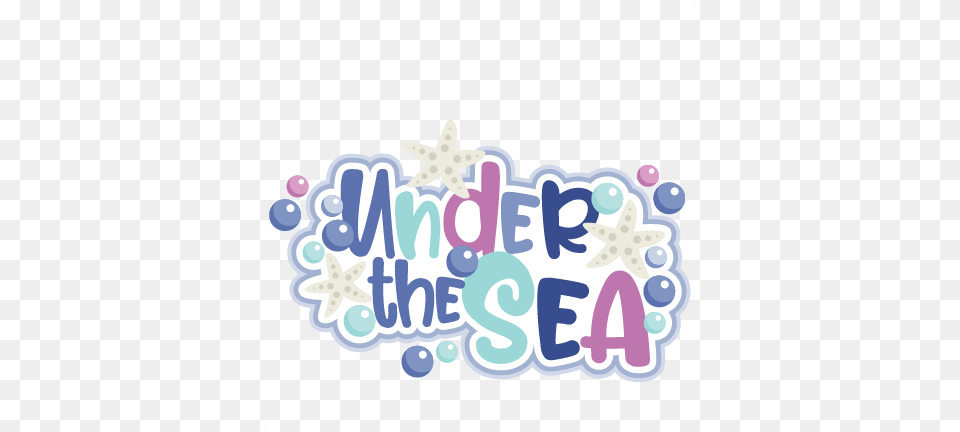 Under The Sea Title Unicorn Svg Cut File Scrapbook Under The Sea Svg, Dynamite, Weapon, Outdoors, Text Free Png