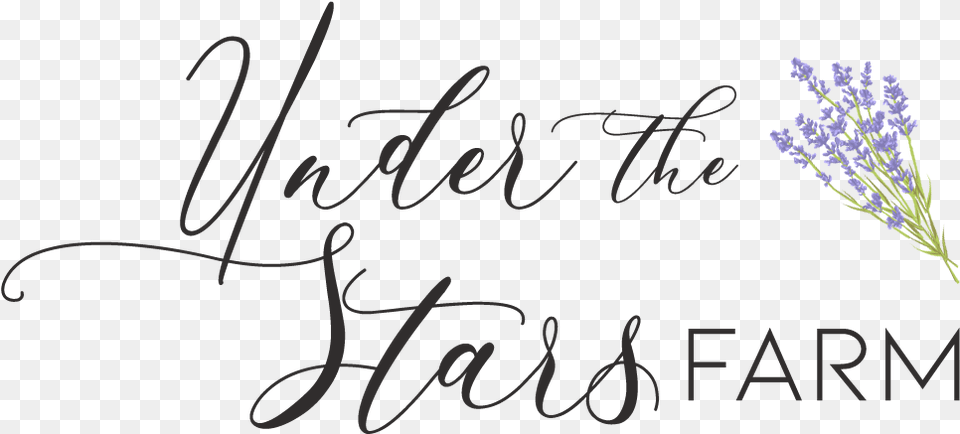 Under The Stars Farm Calligraphy, Flower, Plant, Text, Lavender Free Png