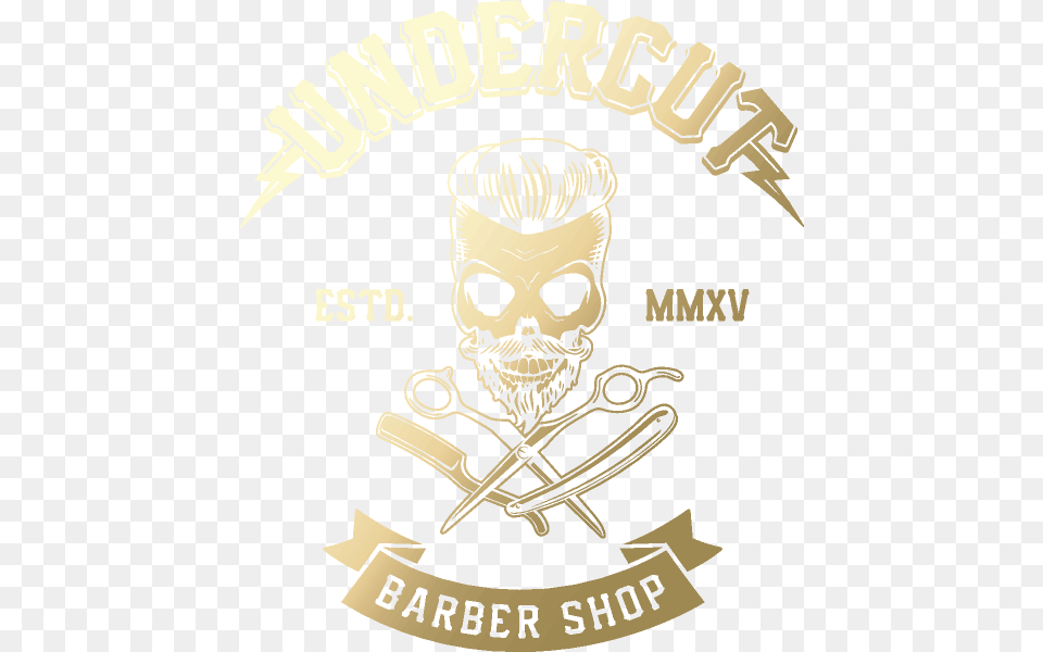 Undercut Barber Shop Download Logo Barbershop Undercut, Adult, Person, Man, Male Png Image