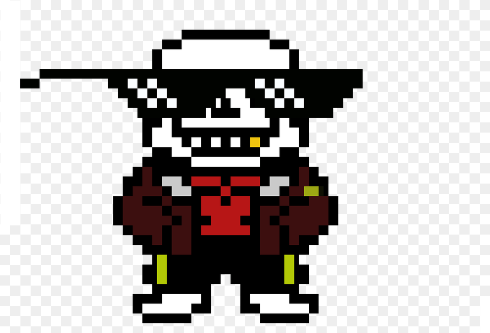 Underfell Dope Sans Sans The Skeleton Pixel, Qr Code, Robot Free Png Download