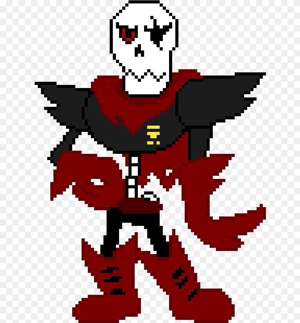 Underfell Papyrus Pixel Art, Clothing, Costume, Person, Dynamite Free Transparent Png