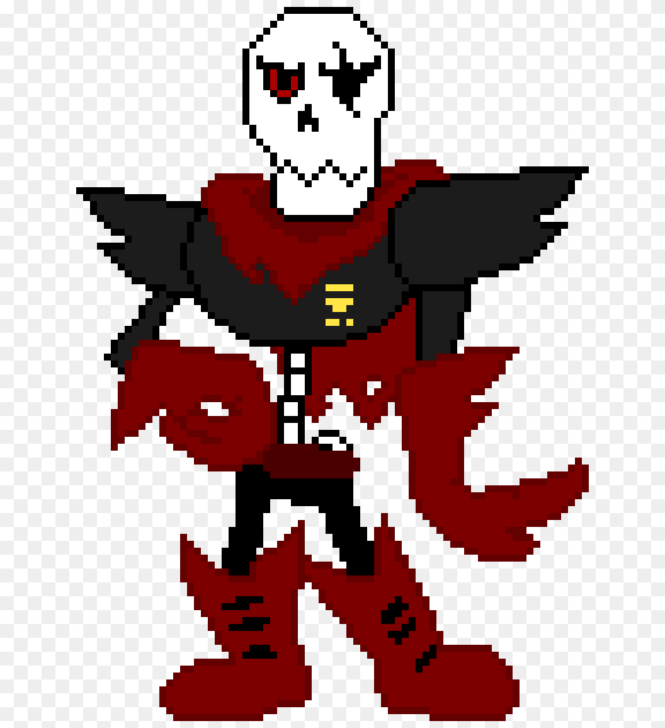 Underfell Papyrus Pixel Art Maker, Clothing, Costume, Person, Face Free Png