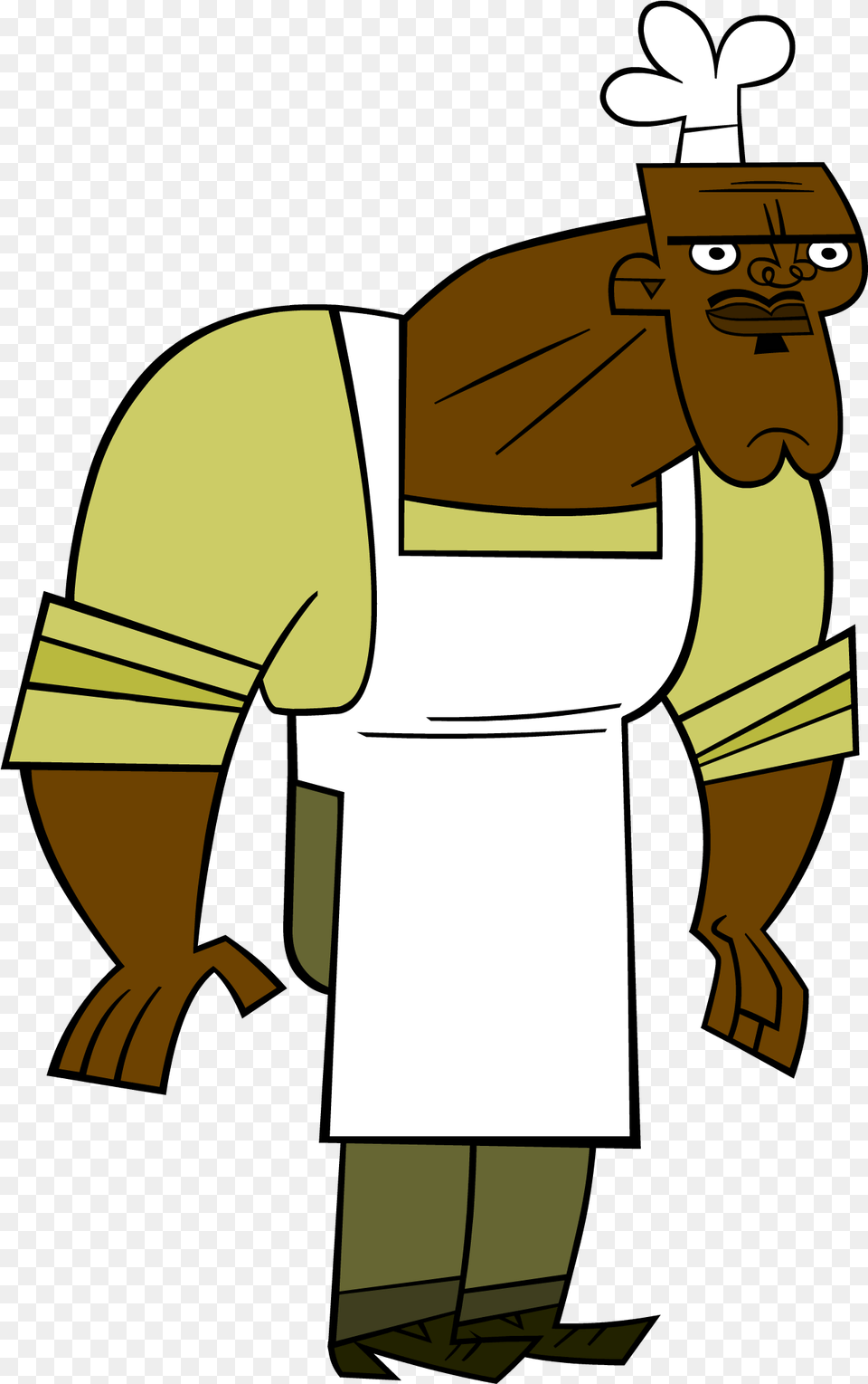 Underlinked Chef From Total Drama, Cartoon, Cleaning, Person, Face Free Transparent Png